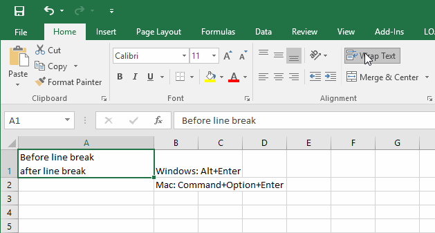 How do you wrap text in excel